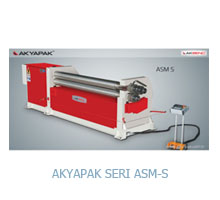 Máy uốn tole tấm 3 trục Akyapak Seri ASM-S