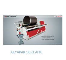 Máy uốn tole tấm thuỷ lực 3 trục Akyapak Seri AHK