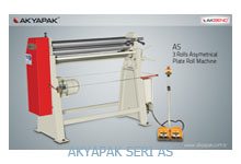 Máy uốn tole tấm  3 trục bằng điện Akyapak Seri AS